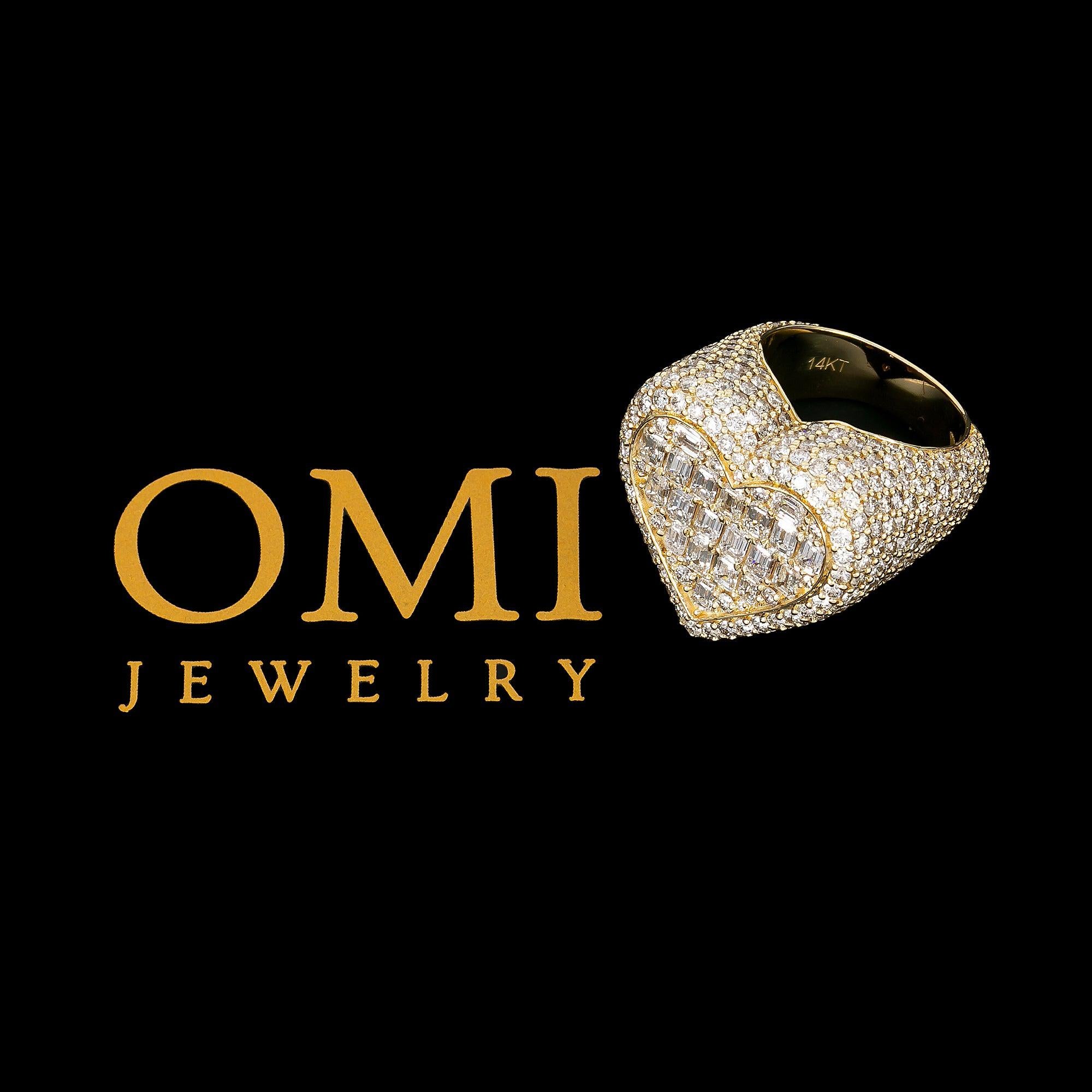 14K YELLOW GOLD LADIES RING WITH 8.58 CT DIAMONDS