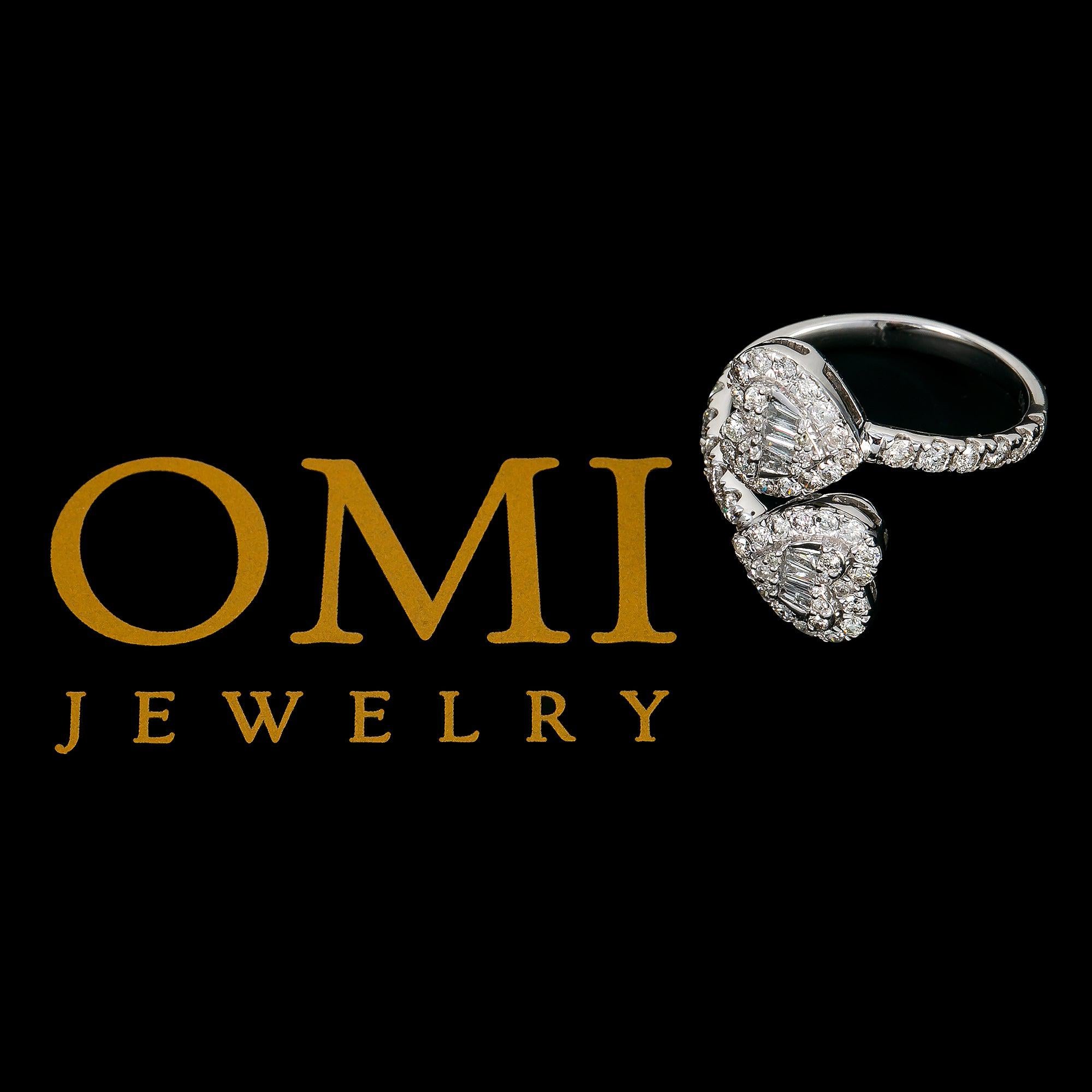 14K WHITE GOLD LADIES RING WITH 1.33 CT DIAMONDS