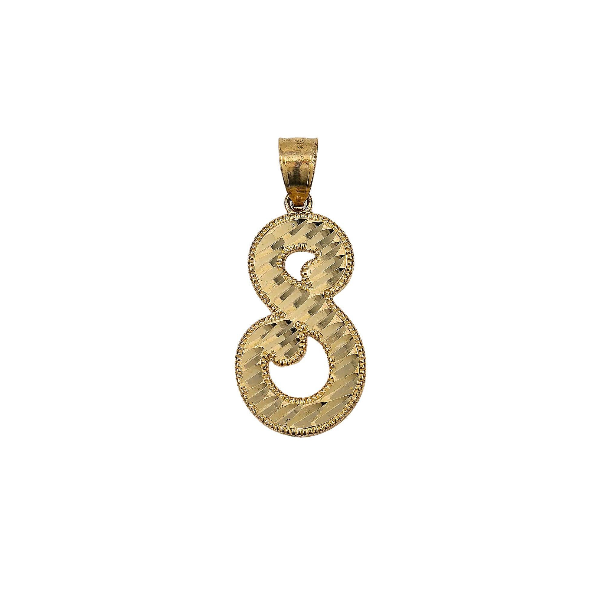 14K YELLOW GOLD S PENDANT