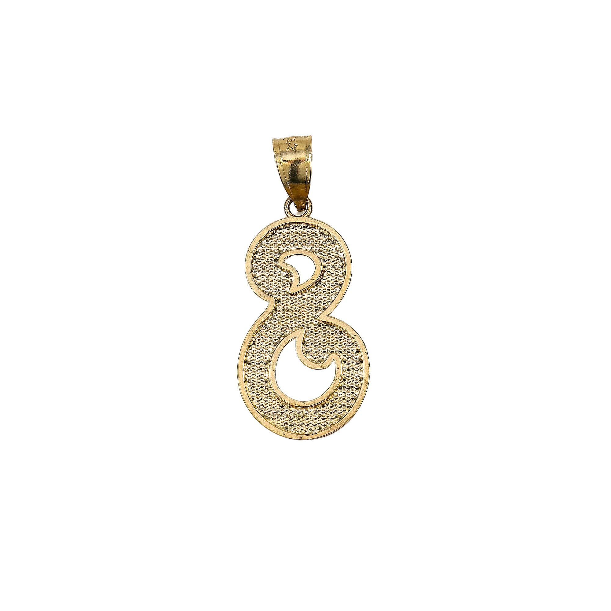 14K YELLOW GOLD S PENDANT