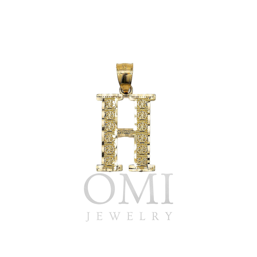 10K YELLOW NUMBER 3 PENDANT WITH 0.85 CT DIAMONDS - OMI Jewelry