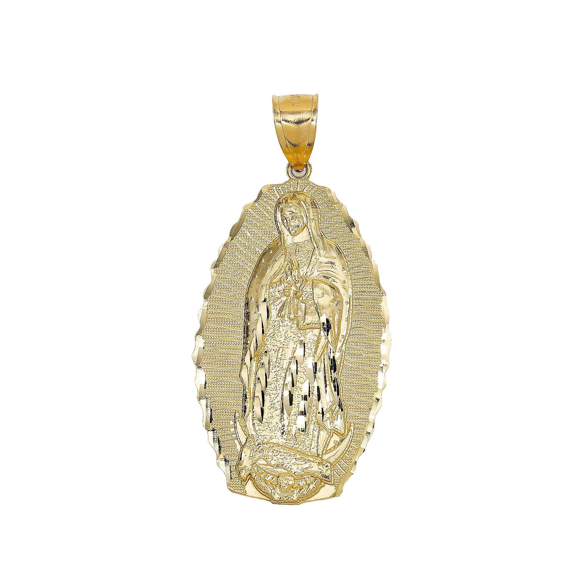 14K YELLOW GOLD SAINT MARIA PENDANT