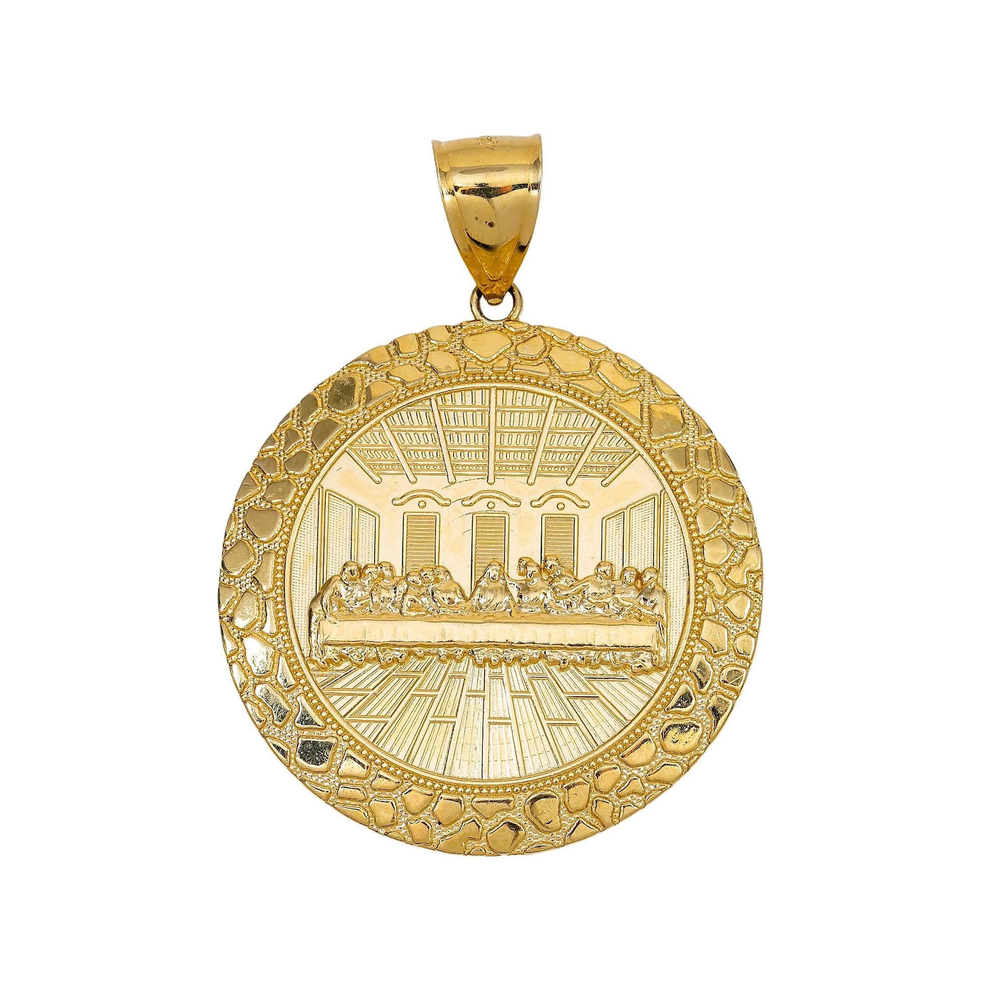Last Supper Pendant 14k 10K YELLOW GOLD LAST SUPPER PENDANT OMI