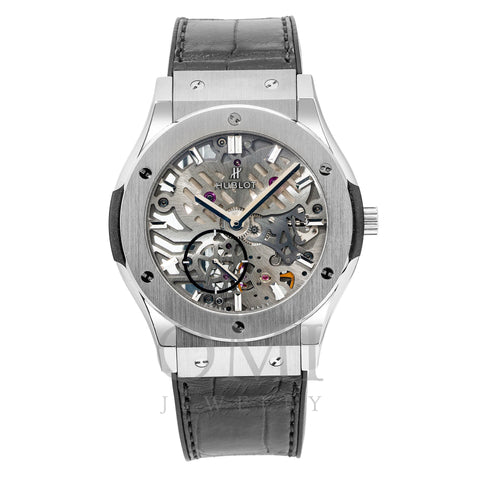 Hublot Classic Fusion Ultra-Thin 545.NX.0170.LR 42MM Transparent Dial With Leather Bracelet