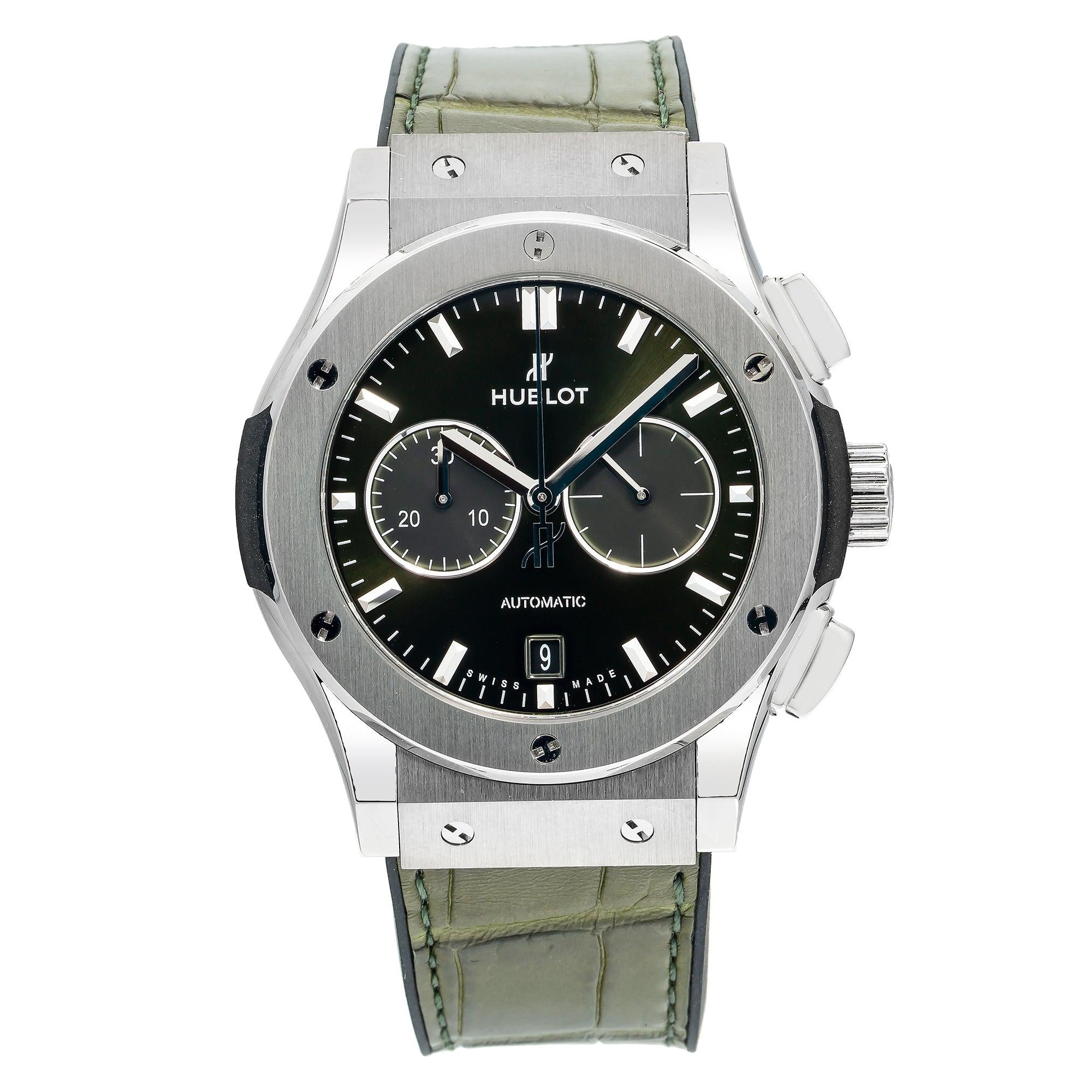 Hublot Classic Fusion Chronograph 541.NX.8970.LR 42MM Green Dial