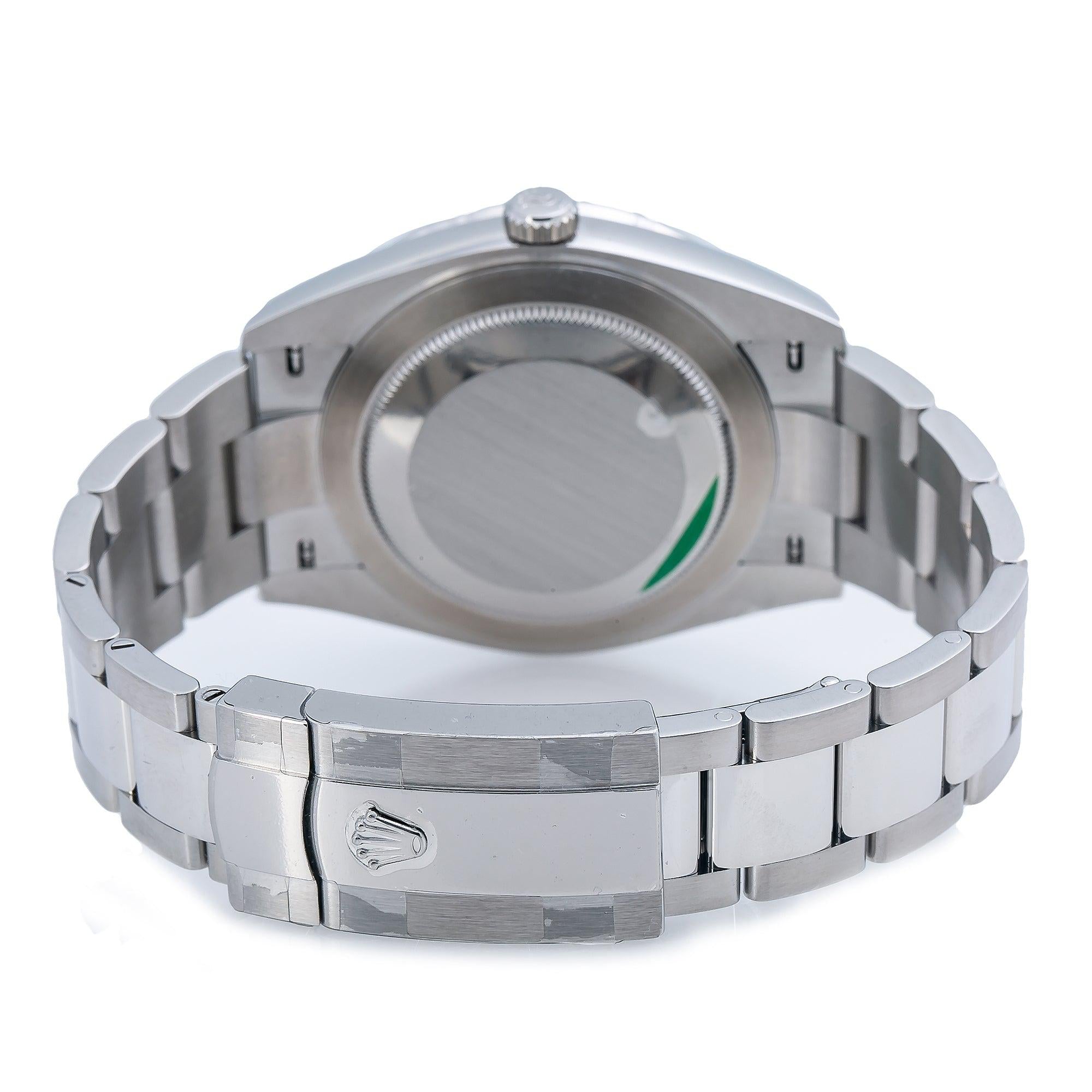 Rolex Datejust 41MM 126300 Diamond Paved Rainbow Eastern Arabic Dial Rainbow Gemstone Bezel Stainless Steel Oyster Bracelet