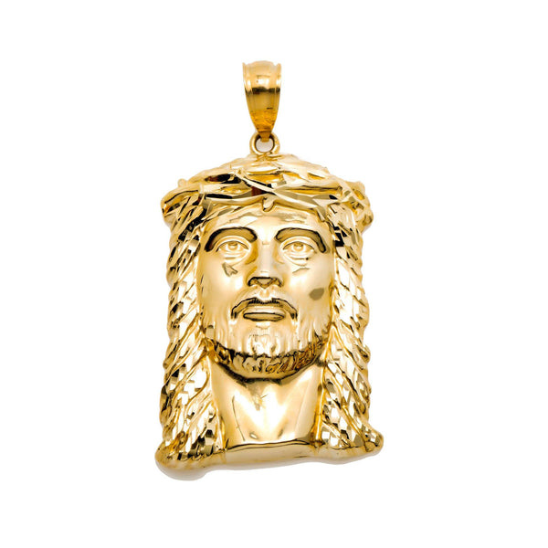 10k gold pendant shops Jesus face