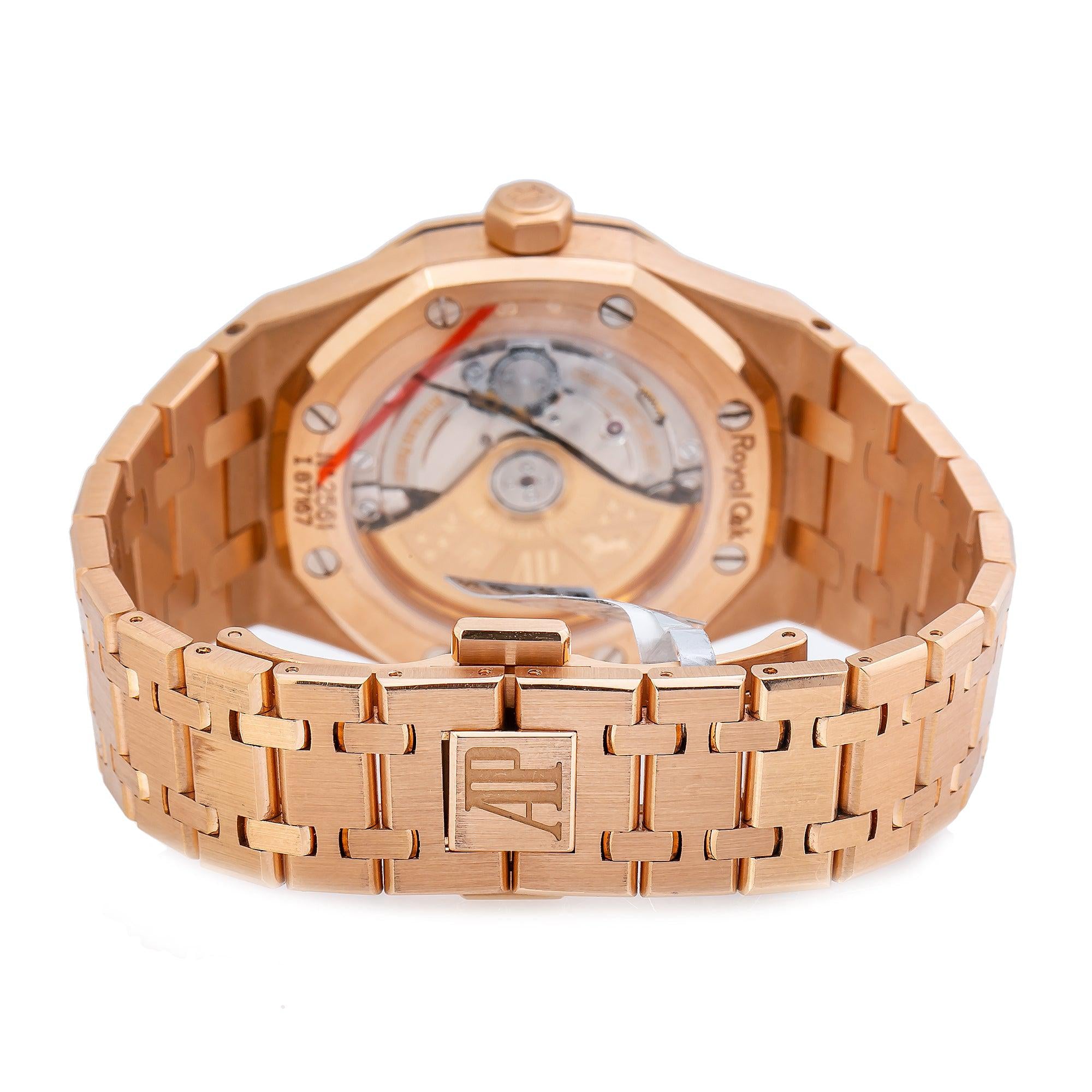 Audemars Piguet Royal Oak 37MM White Dial With Rose Gold Bracelet
