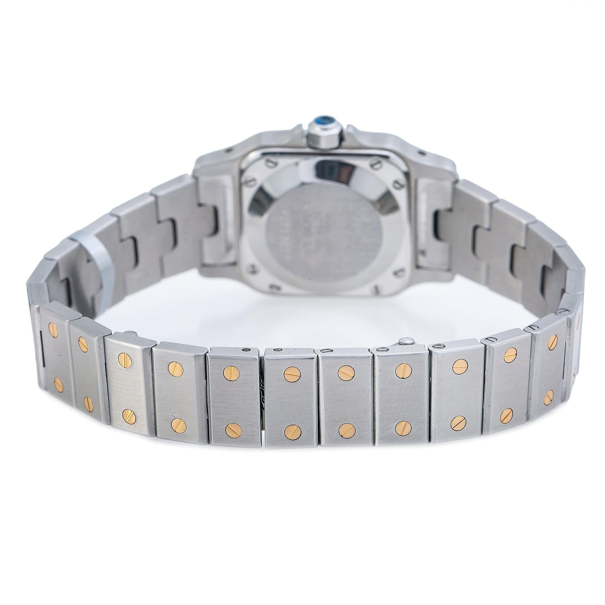 Cartier Santos Galbée W20057C4 24MM White Dial With Two Tone Bracelet