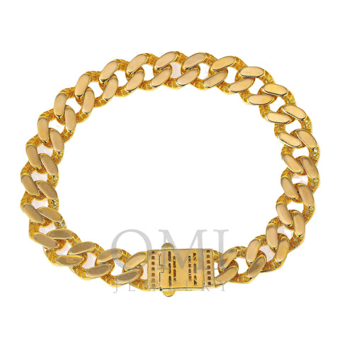 Ladies 10k Gold Bracelet Cuban Link 7