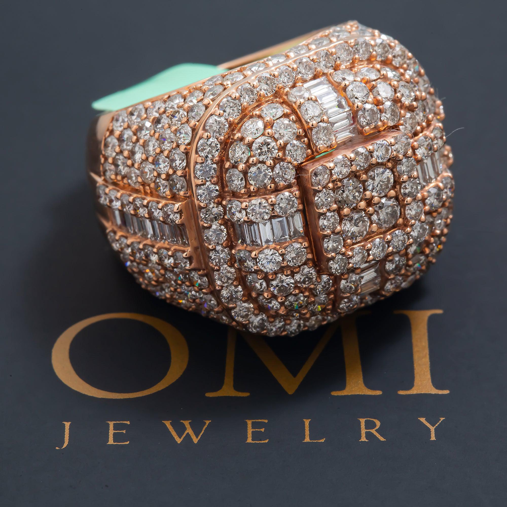 10K GOLD BAGUETTE CLUSTER DIAMOND RING 8.00 CT