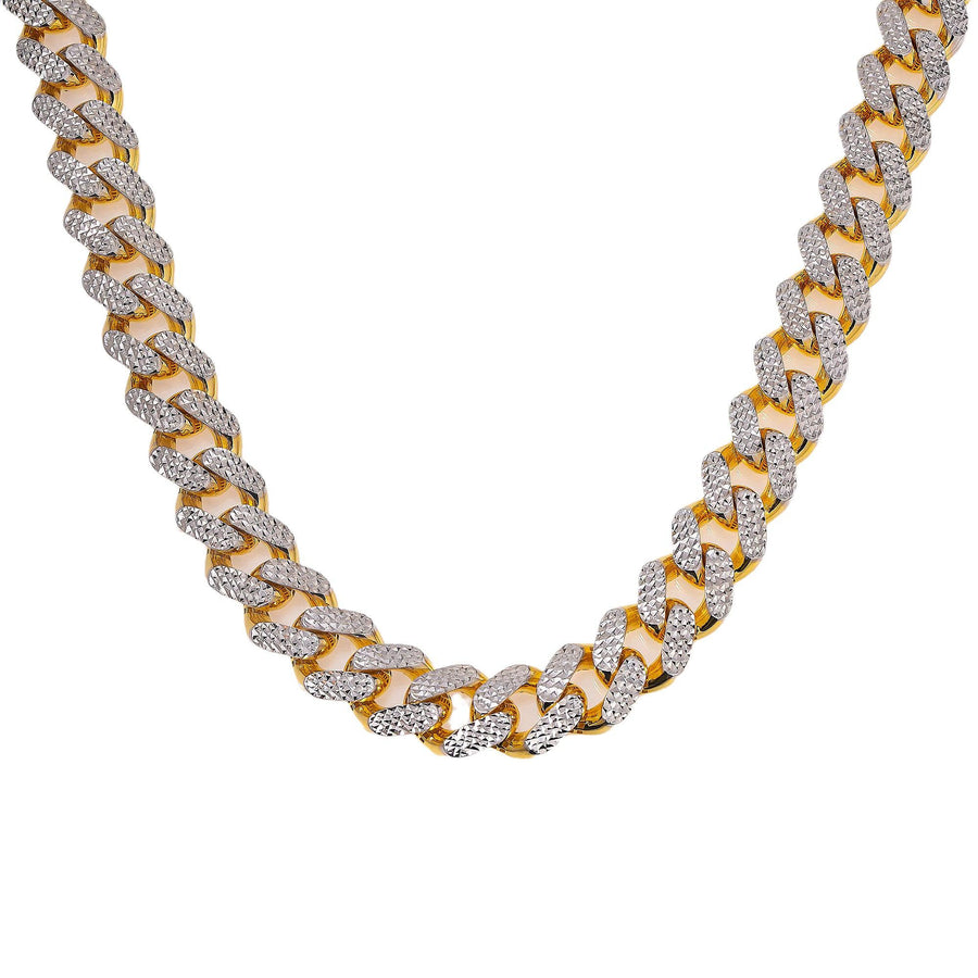 14K 10mm Solid Diamond Cut Rope Chain – Diamond galleria 1