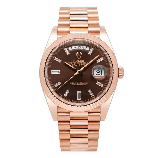 R ose rose様 おまとめ購入ご希望 42と40 ROLEX DAY-DATE 228235 40MM CHOCOLATE DIAMOND DIAL WITH ROSE GOLD