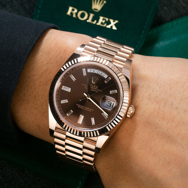 Rolex daydate chocolate Clearance