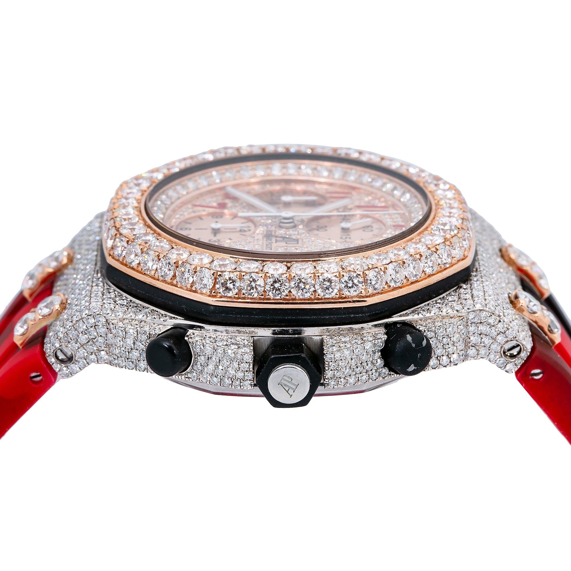 Audemars Piguet Royal Oak Offshore Chronograph 26170ST 42MM With 17.25 CT Diamonds