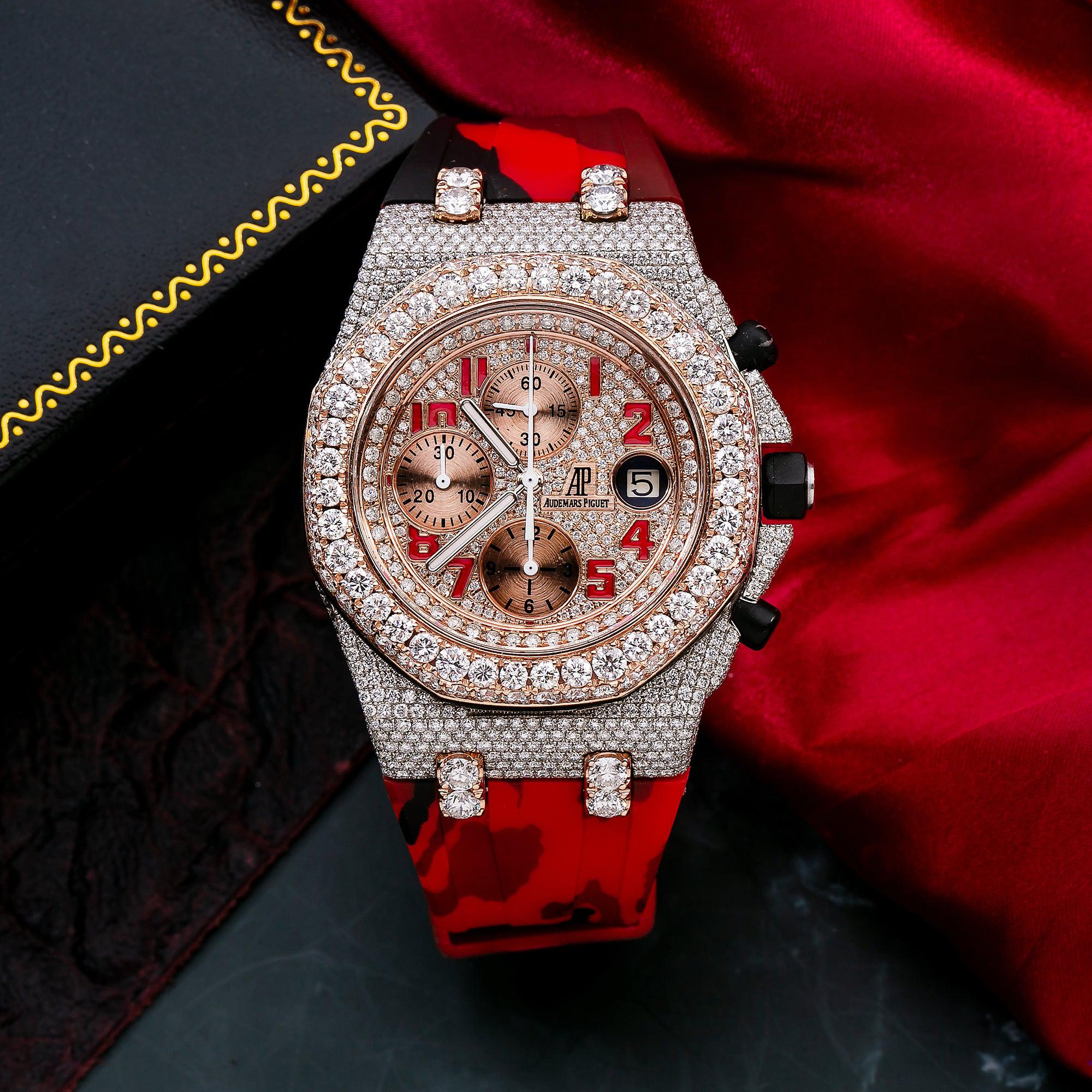 Audemars Piguet Royal Oak Offshore Chronograph 26170ST 42MM With 17.25 CT Diamonds