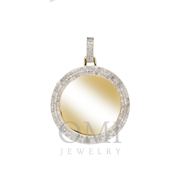 10K YELLOW NUMBER 3 PENDANT WITH 0.85 CT DIAMONDS - OMI Jewelry