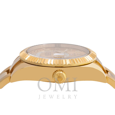 Rolex Sky-Dweller 326938 42MM Champagne Dial With Yellow Gold Oyster Bracelet