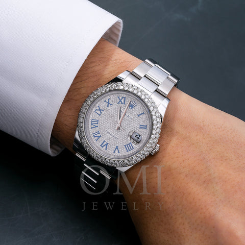 Rolex Datejust 126300 41MM Blue Diamond Dial With Stainless Steel Bracelet