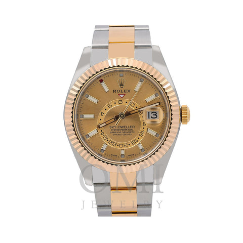 Rolex Sky-Dweller 326933 42MM Champagne Dial With Two Tone Oyster Bracelet