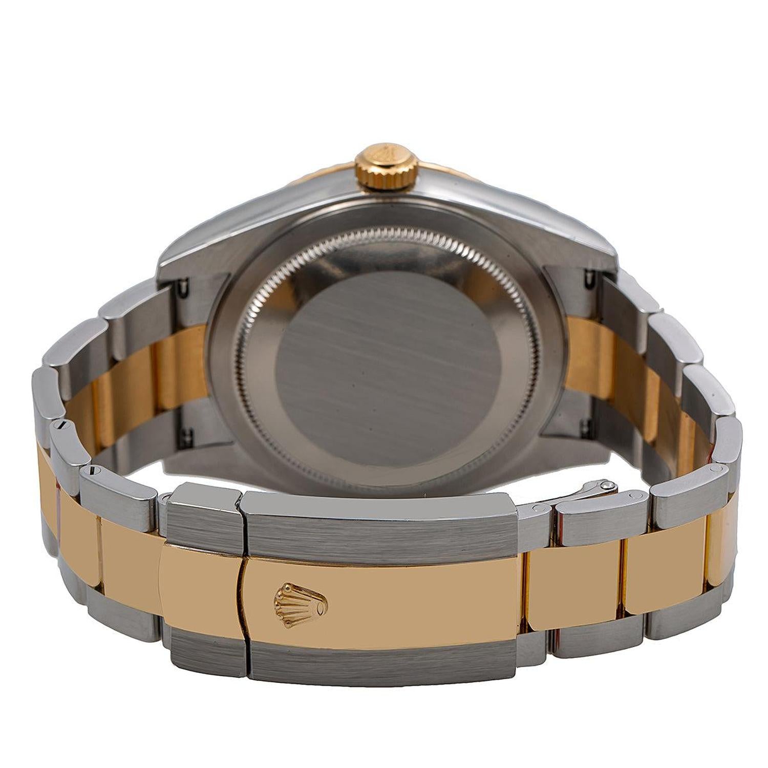 Rolex Sky-Dweller 42MM 326933 Champagne Dial Fluted Bezel Two Tone Yellow Gold Oyster Bracelet