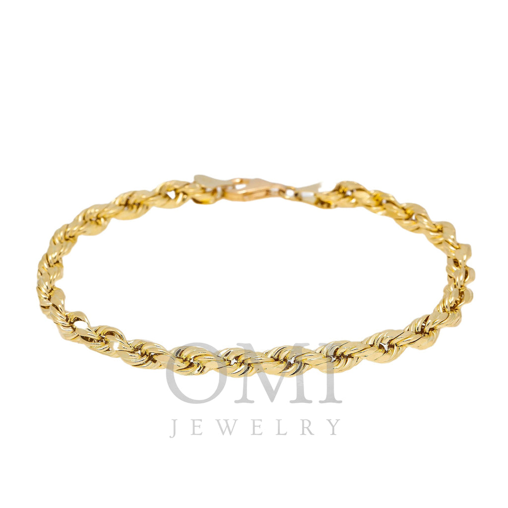 Automic Gold Thick Rope Bracelet | Minimalist Sustainable Fine Jewelry