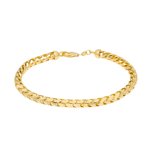 8MM 10K YELLOW GOLD FRANCO BRACELET