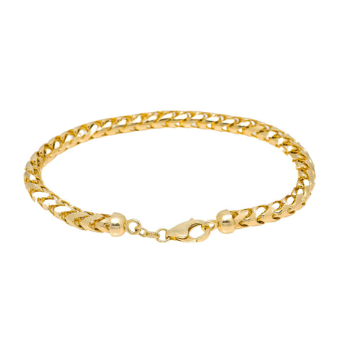 8MM 10K YELLOW GOLD FRANCO BRACELET