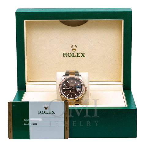 Rolex  Datejust 41 126331 41MM Brown Dial With Two Tone Oyster Bracelet