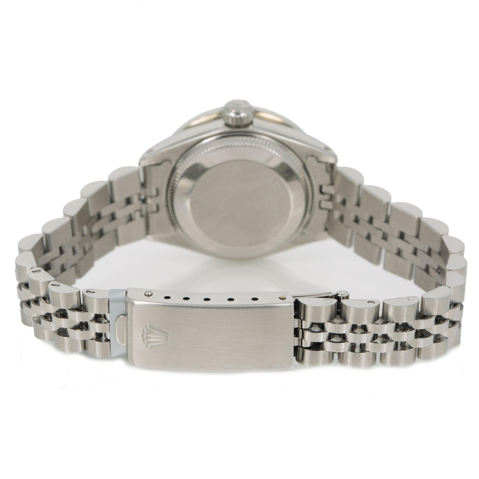 Rolex Datejust 26MM 6924 Silver Diamond Dial Diamond Bezel Stainless Steel Jubilee Bracelet 0.9ct