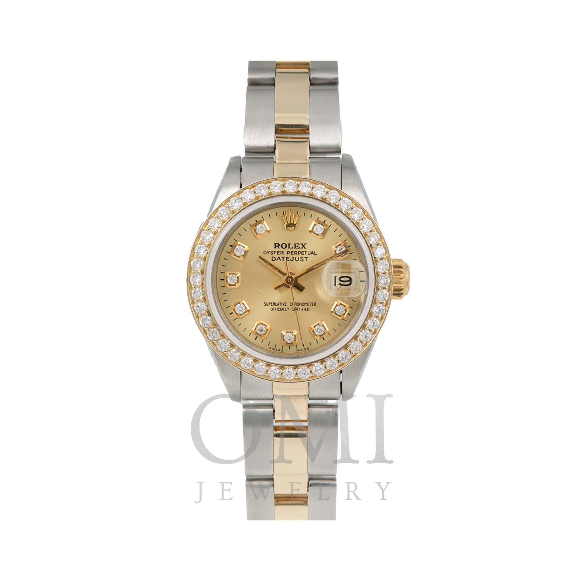 Rolex Watch, 6917 26mm, Champagne Diamond Dial W - OMI Jewelry