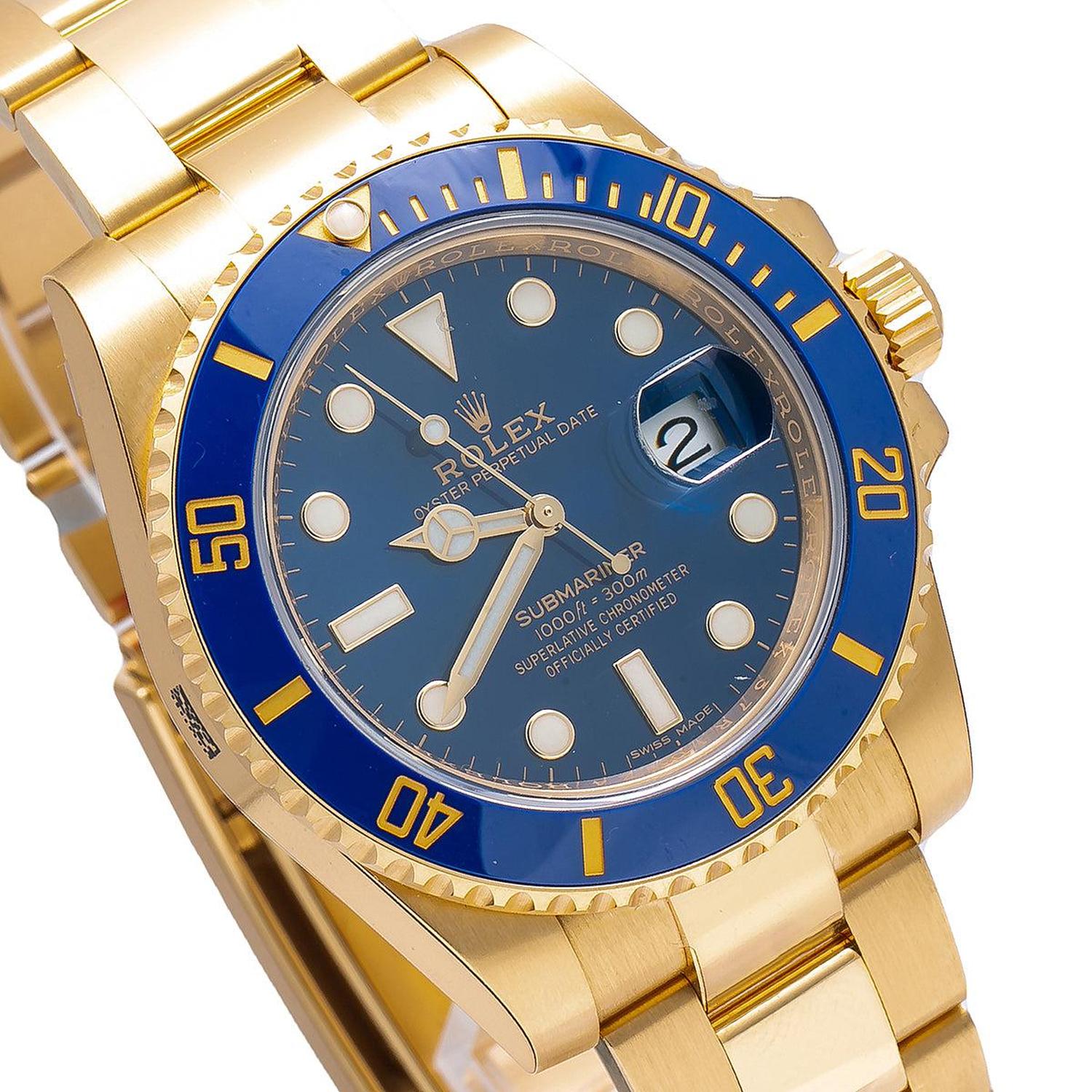 Buy Rolex Submariner Date 40MM 116618LB Blue Dial Blue Ceramic