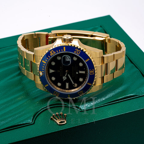 Rolex Submariner Date 116618LB 40MM With Yellow Gold Oyster Bracelet