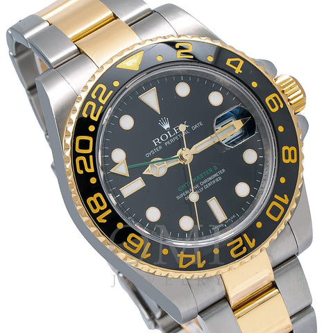 Rolex GMT-Master II 116713 40MM Black Dial With Two Tone Oyster Bracelet