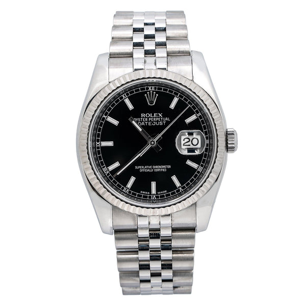 Rolex Datejust 116234 36MM Black Dial With Stainless Steel