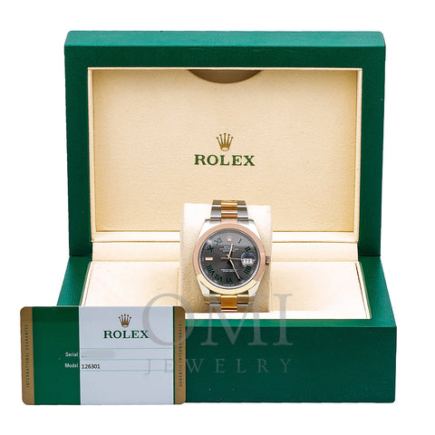 Rolex Datejust 126301 40MM Gray Dial With Two Tone Oyster Bracelet
