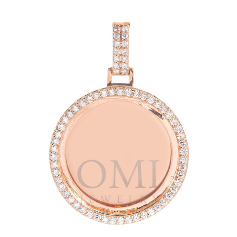 14K ROSE GOLD PICTURE PENDANT WITH DIAMONDS 1.62CT