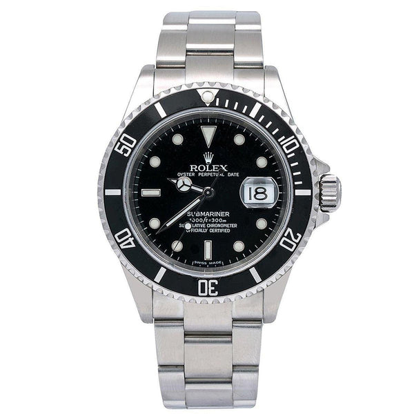 Rolex Submariner Date 16610T 40mm Black Dial Stainless Steel – OMI
