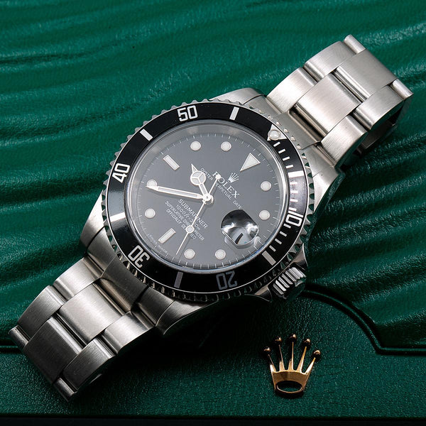 Rolex Submariner Date 16610 40MM Black Dial With Stainless