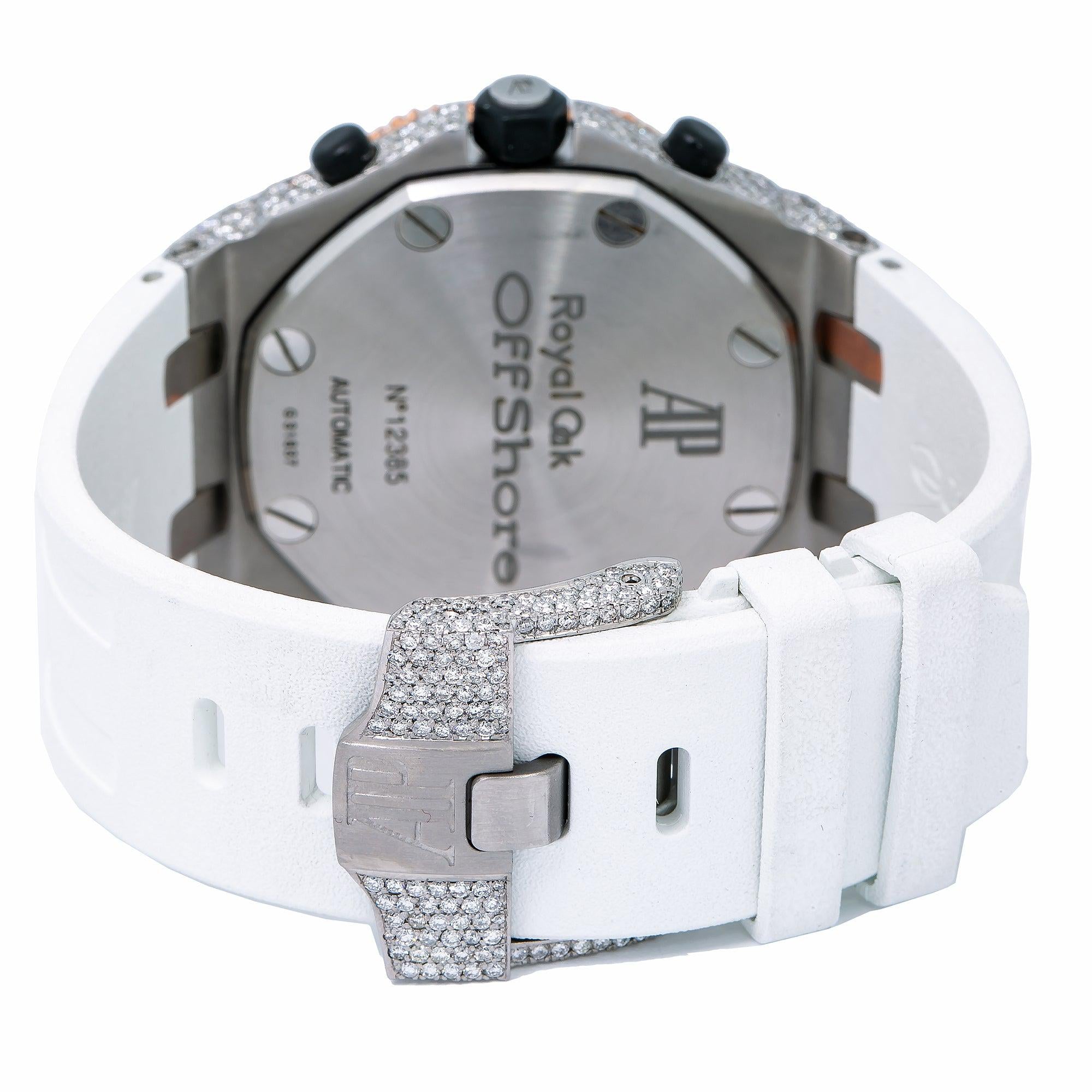 Audemars Piguet Royal Oak Offshore Chronograph 25940SK 42MM Rose Gold Diamond Dial With Rubber Bracelet