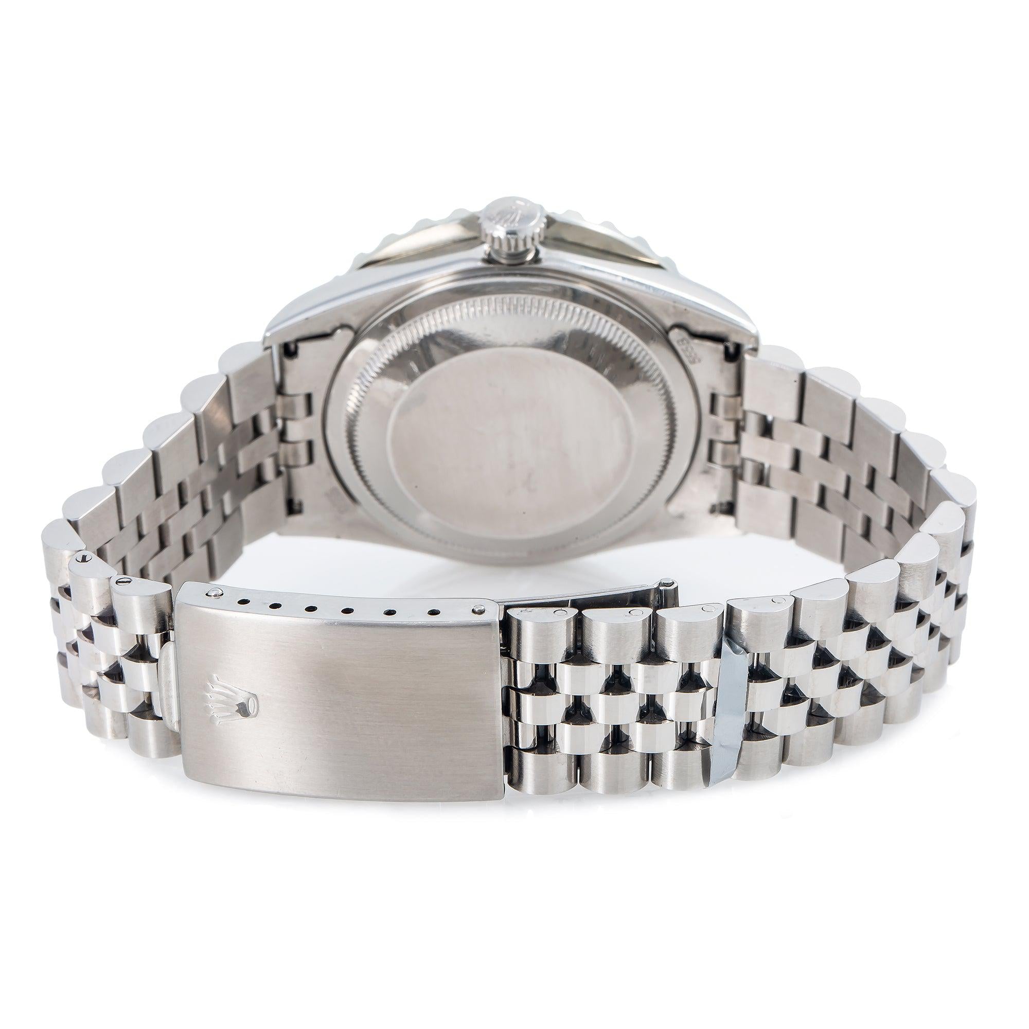 Rolex Datejust 36MM 16234 Blue Diamond Dial Diamond Bezel Stainless Steel Jubilee Bracelet