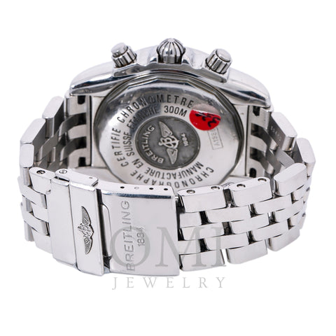 Breitling Chronomat Evolution A13356 44MM Black Dial With Stainless Steel Bracelet