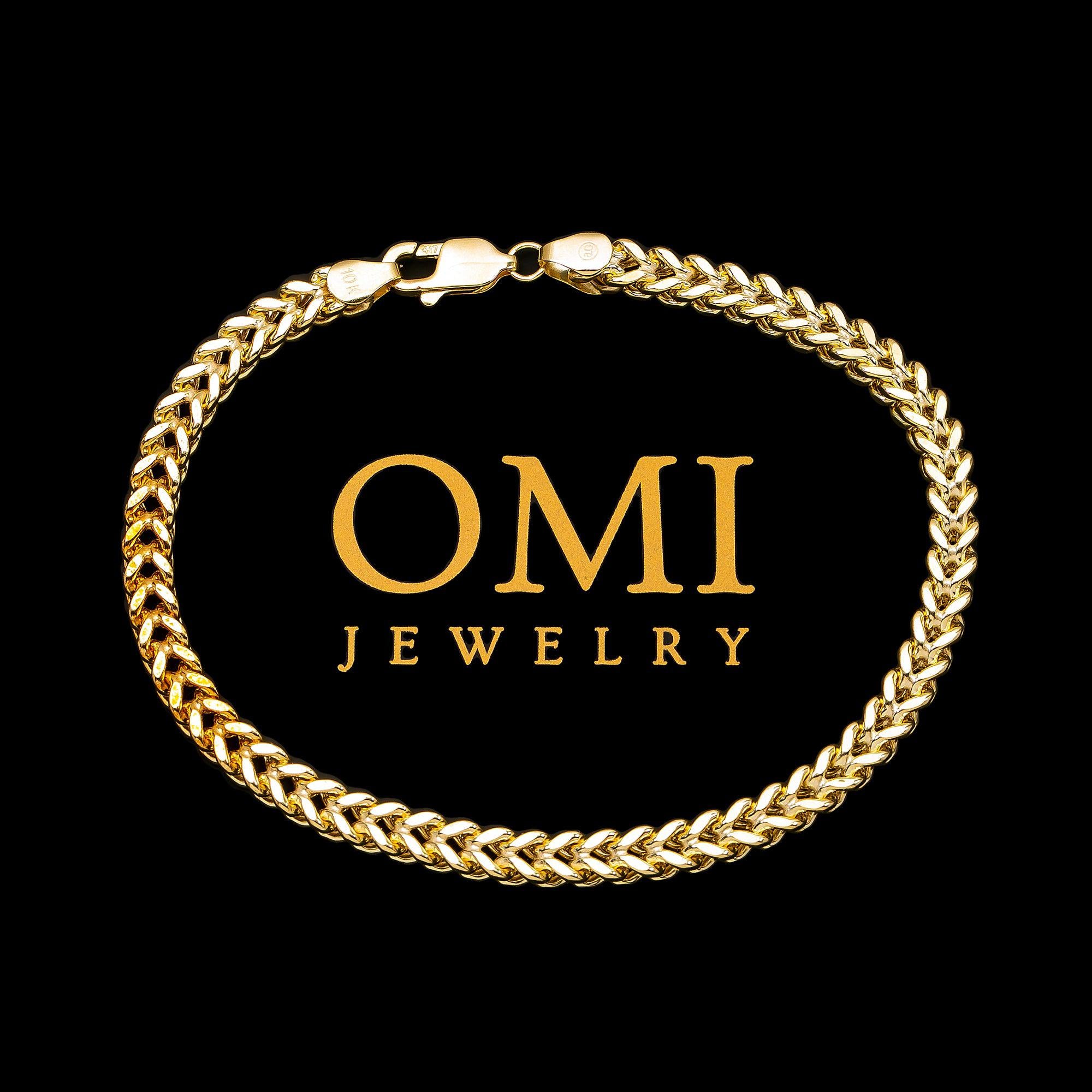 10K YELLOW GOLD HOLLOW FRANCO BRACELET