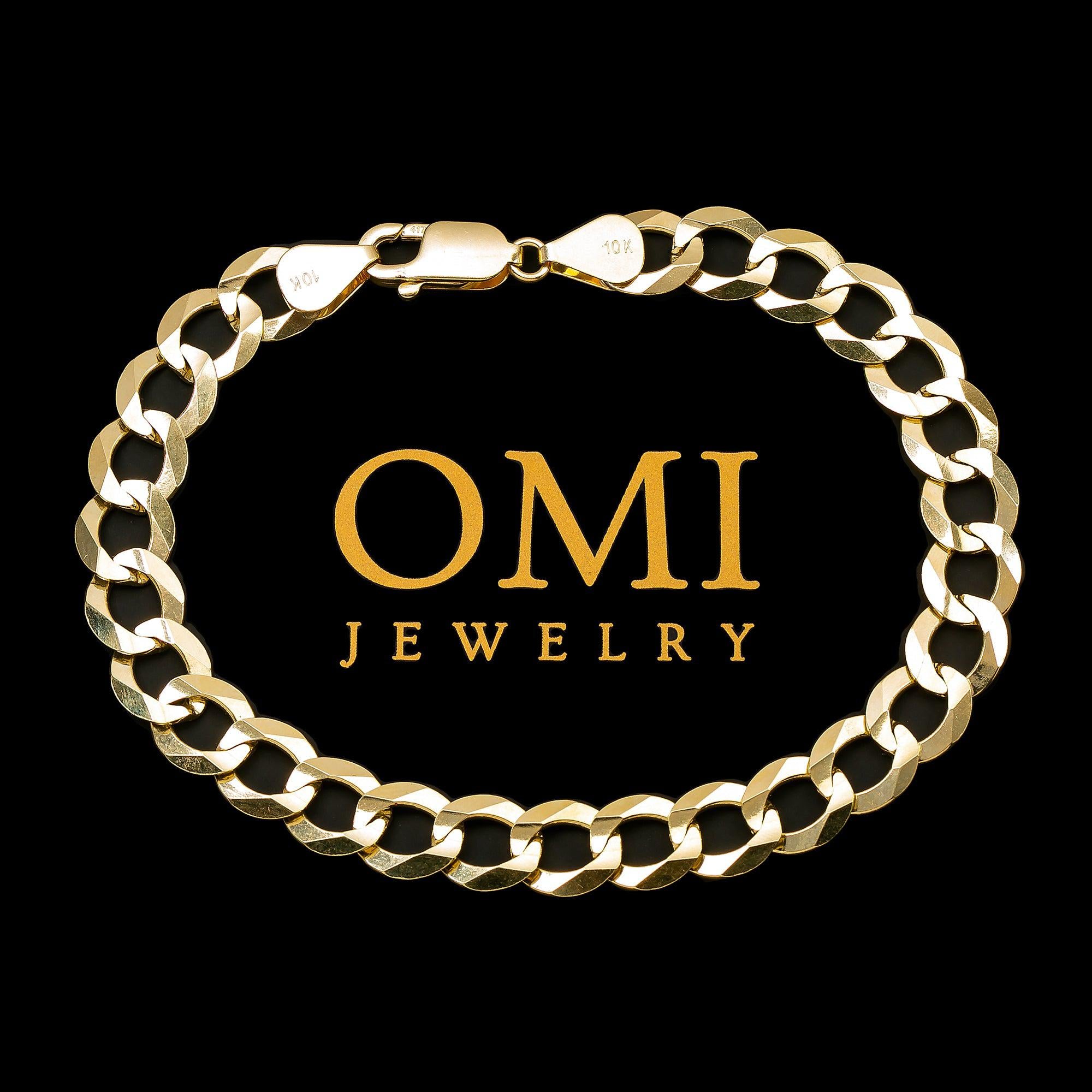10K YELLOW GOLD CUBAN BRACELET
