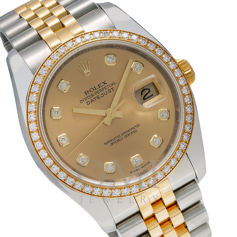 Rolex Datejust Men's 2-Tone Steel & Gold Watch 116243