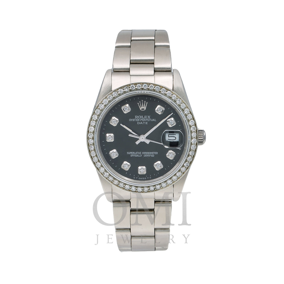 Rolex Oyster Perpetual Watch, Date 34mm, Diamond D - OMI