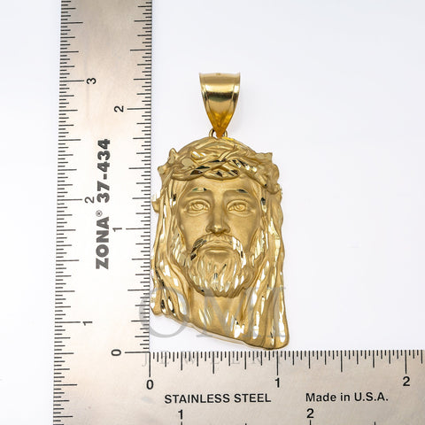 18K Yellow Gold Jesus Christ Pendant - Gregory Jewellers