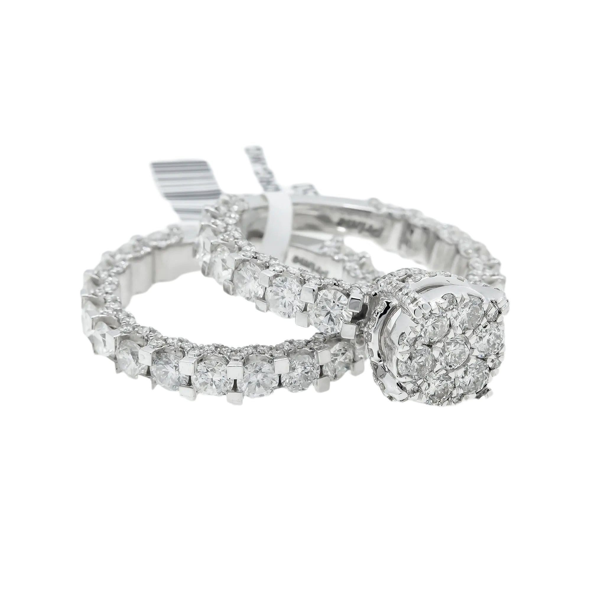 Round Diamond Engagement Ring Set OMI Jewelry