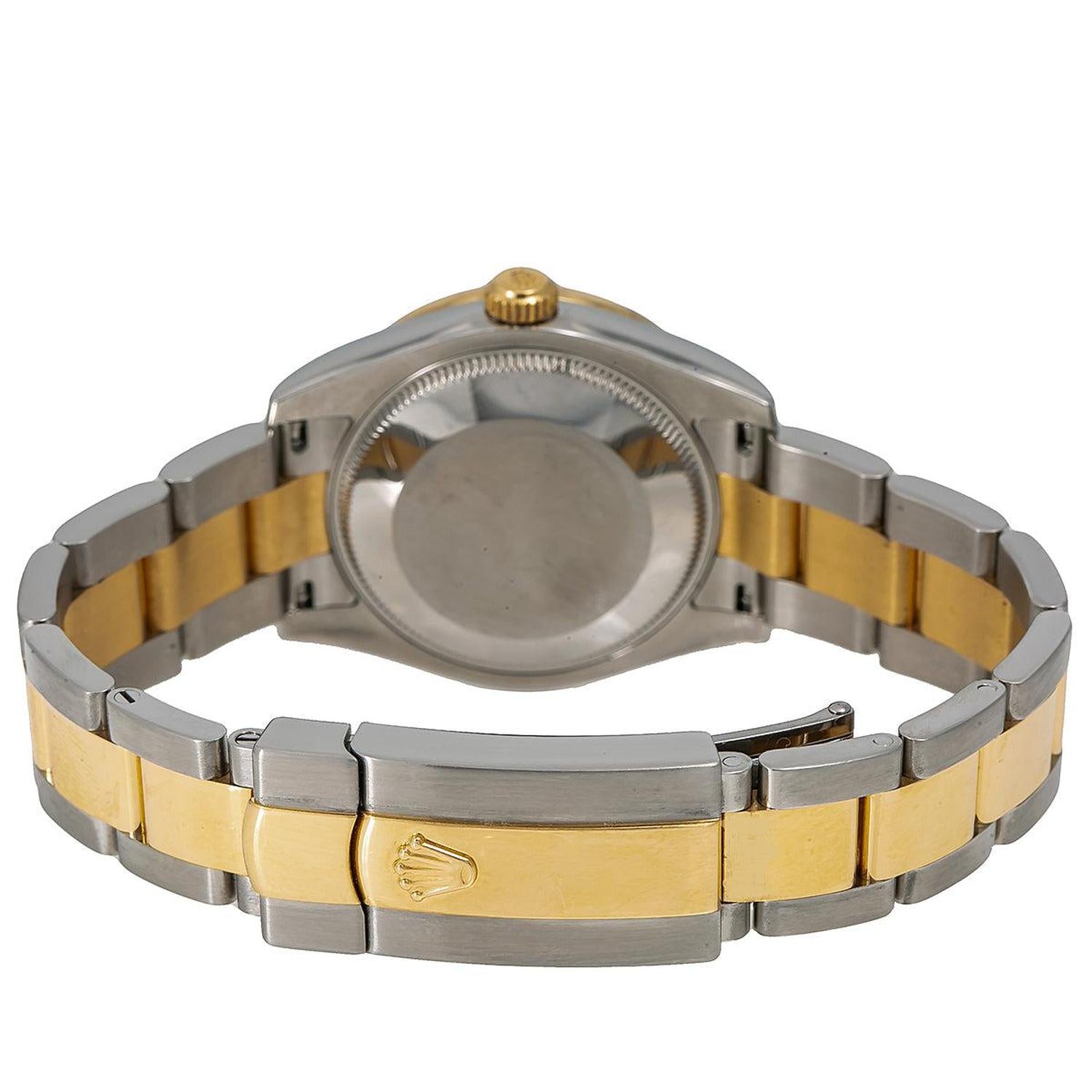 Rolex Datejust 31MM 178273 Pink Diamond Dial Diamond Bezel Two Tone Yellow Gold Oyster Bracelet 1.05ct