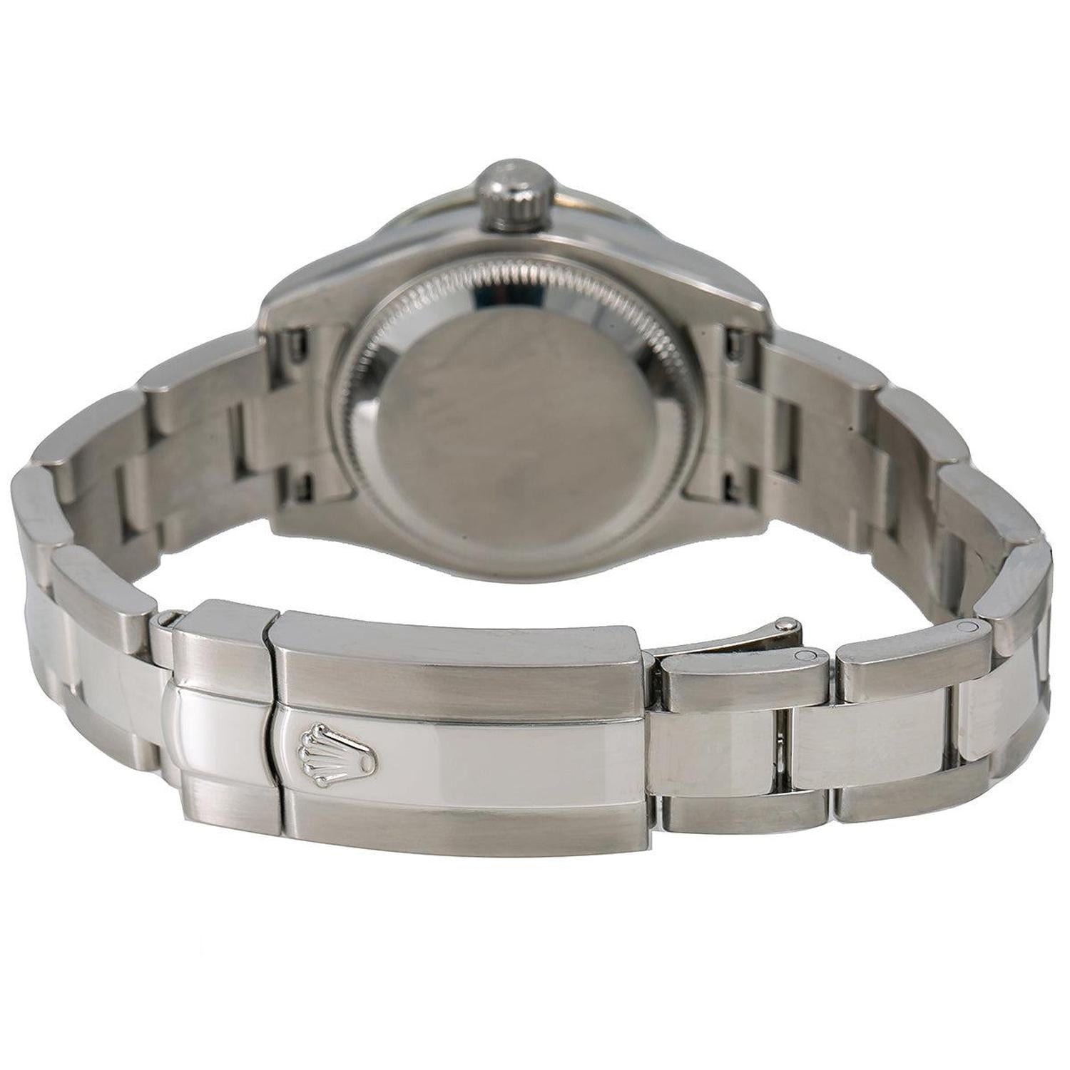 Rolex Datejust 26MM 179160 Mother of Pearl Diamond Dial Diamond Bezel Stainless Steel Oyster Bracelet 0.9ct